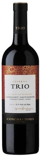 2 x 1 - Concha y Toro - Trio - Cabernet Sauvignon - Vino Tinto - Chile - 750cc