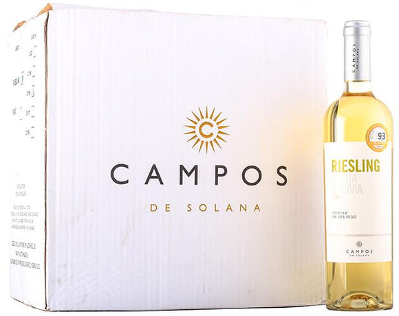 Campos de Solana - Caja 12 Riesling - Vino Blanco - Tarija - Bolivia - 12x750cc