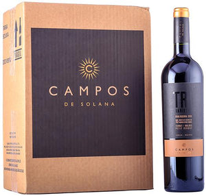 Campos de Solana - Caja 6 Trivarietal - Malbec/Tannat/Petit Verdot - Vino Tinto - Tarija - Bolivia - 6x750cc