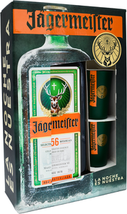 Jägermeister - Pack(1 Jägermeister + 2 Shots de 4cl) - Licor de Hierbas - Wolfenbüttel - Alemania - 700cc