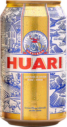 Huari - Cerveza - Lata - Bolivia - 354cc