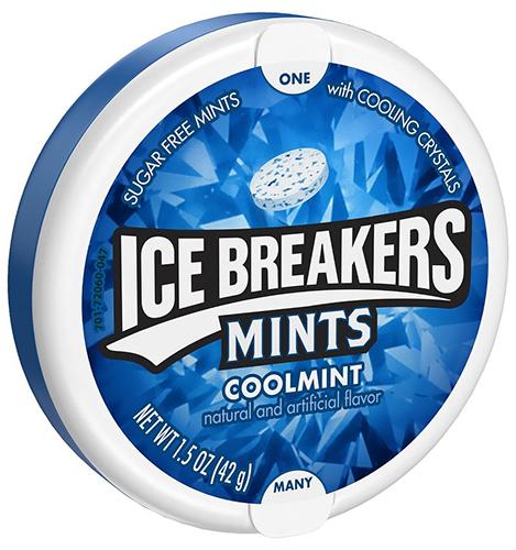 Ice Breakers Mints - Coolmint - Sugar Free Mints - Dulce - 42gr