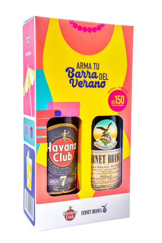 Pack Verano (Havana Club 7 Años 700cc + Fernet Branca 750cc)